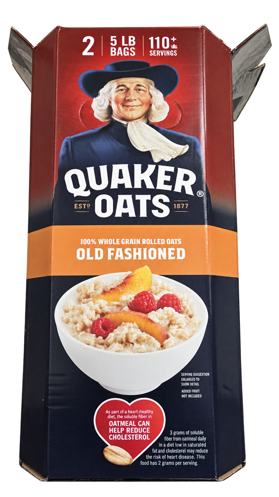 Quaker Oats Old Fashioned 100% Whole Grain Rolled Oats package