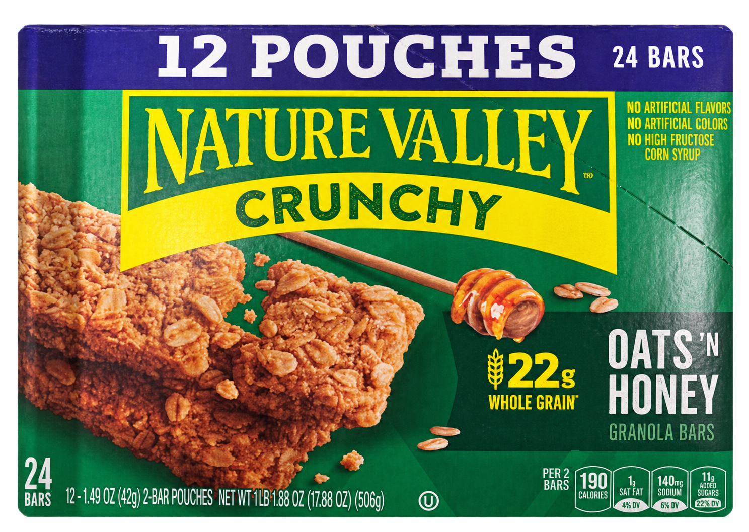 Nature Valley Crunchy Oats 'N Honey package